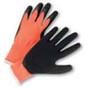 Seamless Conforming Glove with Black Palm - Orange- (sold by the dozen)