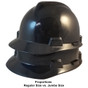 MSA # 400184080 Cap Style Large Jumbo Safety Helmets with Fas-Trac Liners Black