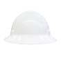 ERB #20004 Type II Full Brim Americana360 Safety Helmets with Ratchet Liners - White