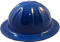 Aluminum Skull Bucket Full Brim Safety Helmets with Ratchet Liners –Blue 