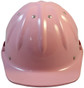 Aluminum Skull Bucket Cap Style Safety Helmets with Ratchet Liners – Pink