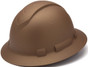 Pyramex RIDGELINE Cap Style Safety Helmet - Copper Graphite Pattern - 6 Point Liners - Oblique View