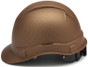 Pyramex  Ridgeline Cap Style Safety Helmets with 4 Point RATCHET Liners - Copper Graphite Pattern - Left Side View