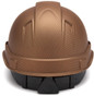 Pyramex Ridgeline Cap Style Safety Helmets with 6 Point RATCHET Liners - Copper Graphite Pattern- Back View