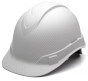 Pyramex Cap Style RIDGELINE Hard Hats - 4 Point Ratchet Suspensions - White