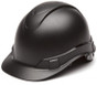 Pyramex Ridgeline Cap Style Safety Helmets with 6 Point RATCHET Liners - Black Pattern