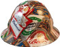 Beer Cans Full Brim Style Hydrographic Hard Hats - Oblique View