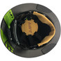 DAX Actual Carbon Fiber Shell Full Brim Hard Hat - Dark Green