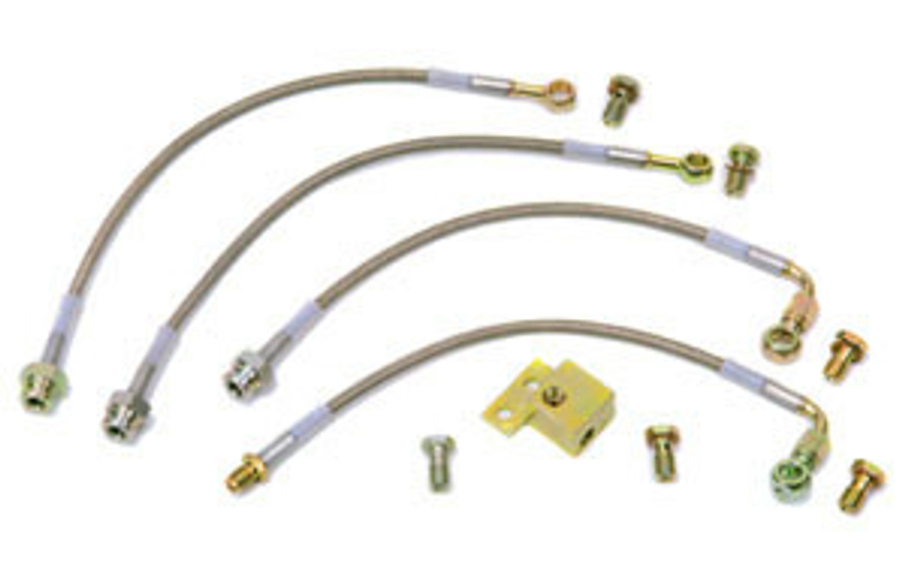 1990-2005 U.S. Spec Miatas Stainless Steel Brake Lines by Techna-Fit - Set of 4 MX-5 Miata