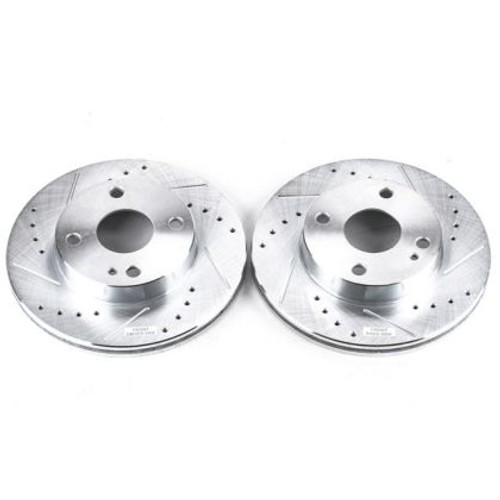 PowerStop Evolution Drilled & Slotted Rotors-Pair PowerStop Evolution Drilled & Slotted Rotors-Pair