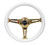 NRG 350MM 1.5" Deep Dish Wood Grain Steering Wheel-Chrome NRG 350MM 1.5" Deep Dish Wood Grain Steering Wheel-Chrome