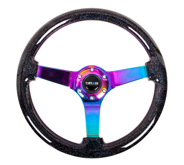 NRG 350MM Deep Dish Wood Grain Steering Wheel | Planet-Miata
