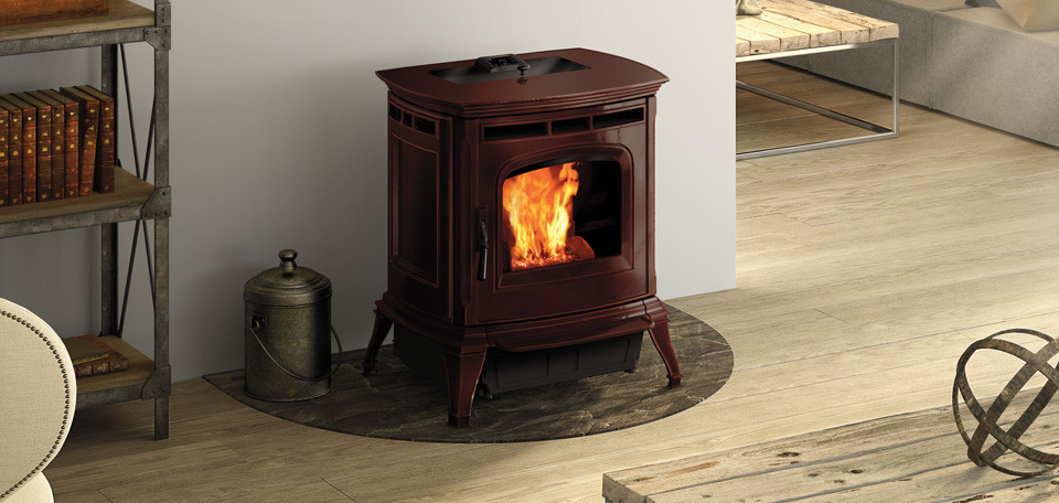 Absolute63 Pellet Stove - Porcelain Majolica Brown - Black Swan Home
