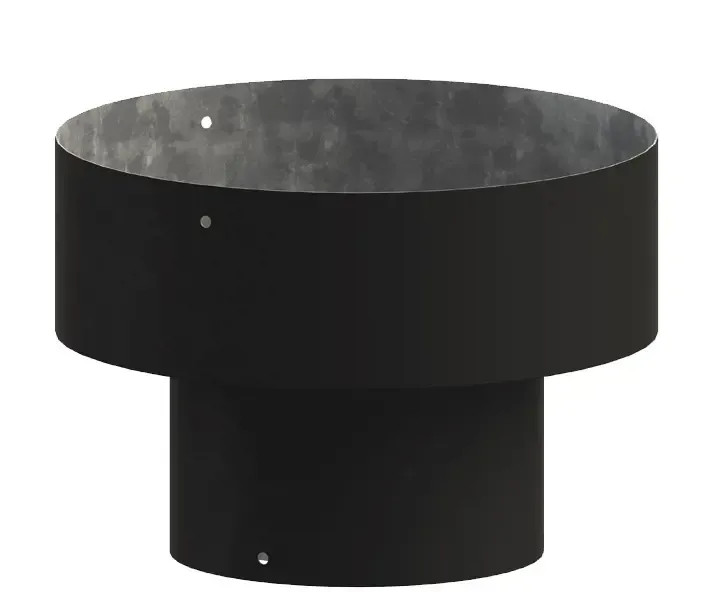 4" Adaptor to 8" Class A Pellet Vent Stops at Class A Black Swan Home