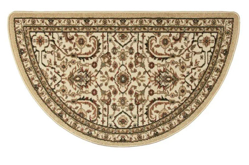 Regal Gold Oriental Half Round Olefin Hearth Rug