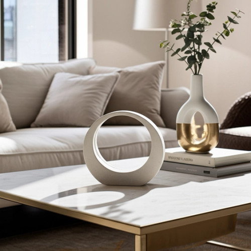 Modern Circular Decor - White