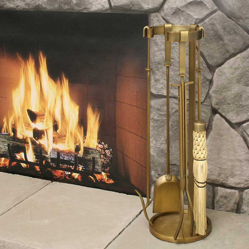 Mid Century Brass Tool Set