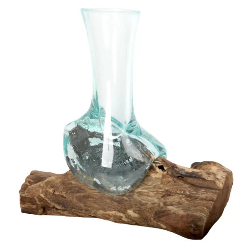 Small Molten Glass Vase