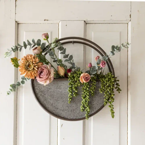 Farmhouse Galvanized Wall Planter