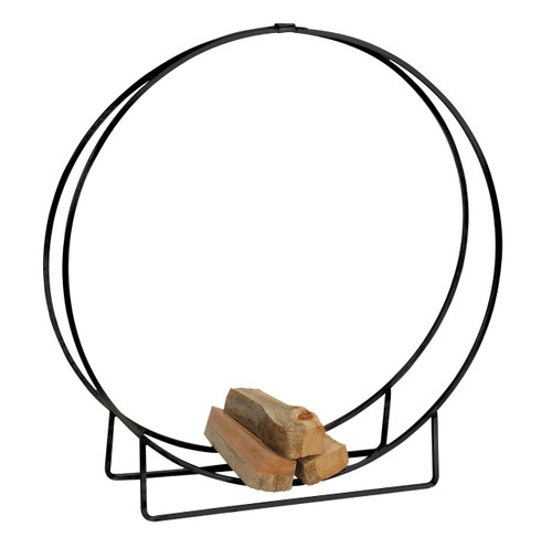 Black Steel Log Hoop - Large - 48" Diameter