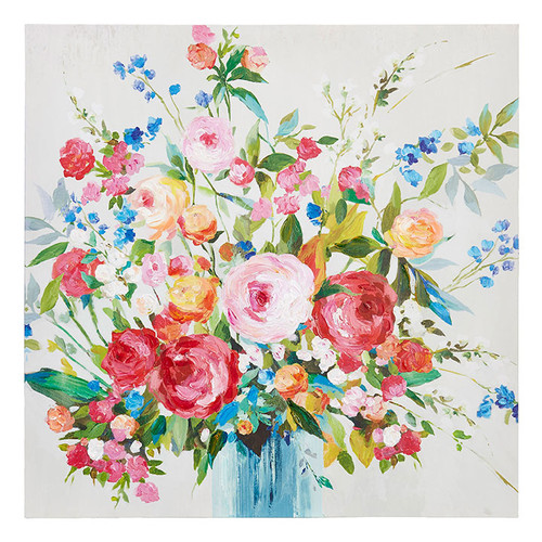 27.5" Floral Vase Wall Art