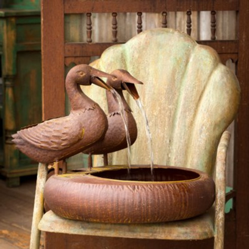 Folk Art Duck Fountain