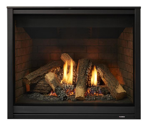 CaliberX 36" Direct Vent Gas Fireplace Top/Rear Vent with Intellifire Touch ignition and Weathered Brick refractory (NG)