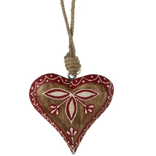 Pattern Heart Ornament