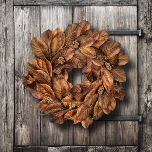 Harvest Magnolia Leaf Wreath