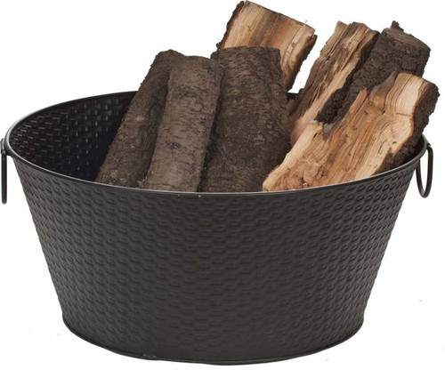 Basket Weave Log Bucket