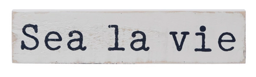 Sea la vie Wood Block Sign