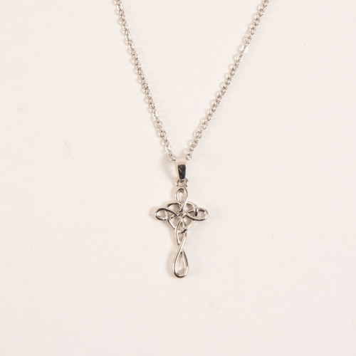 Endless Braided Cross Necklace