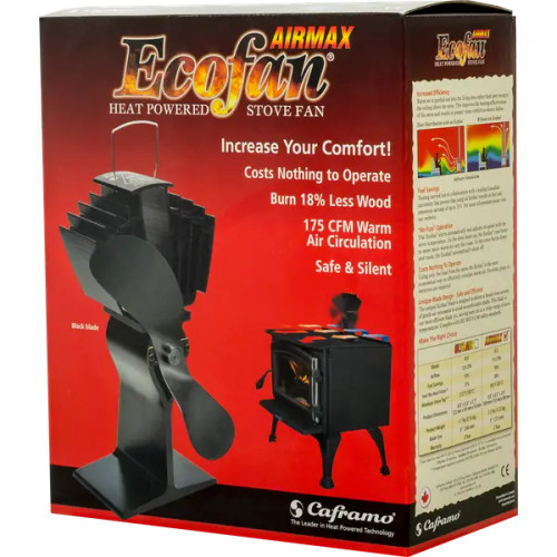 Ecofan Heat-Powered AirMax Stove Fan