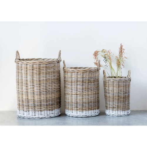 Rattan Baskets with Handles - Extra Large