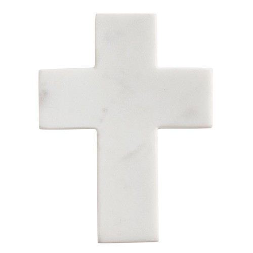 Marble Cross - White
