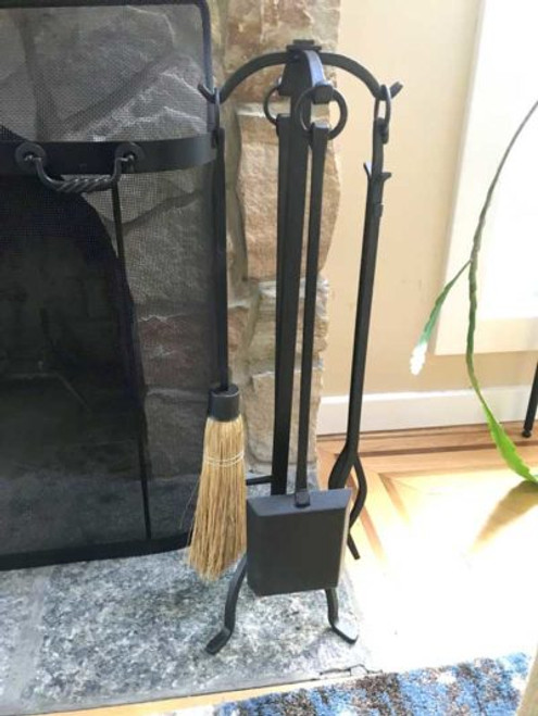 Craftsman Fireplace Tool Set - 31" - Vintage Iron