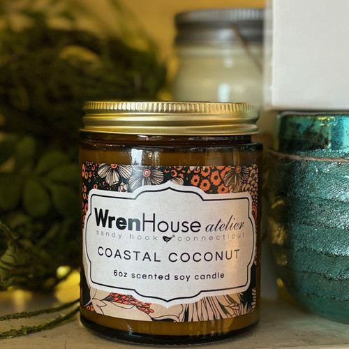 Wren House Atelier Coastal Coconut Candle - Jelly Jar