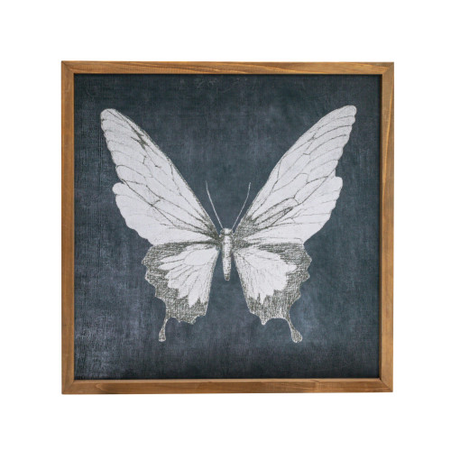 Obsidian & Natural Butterfly Wall Art