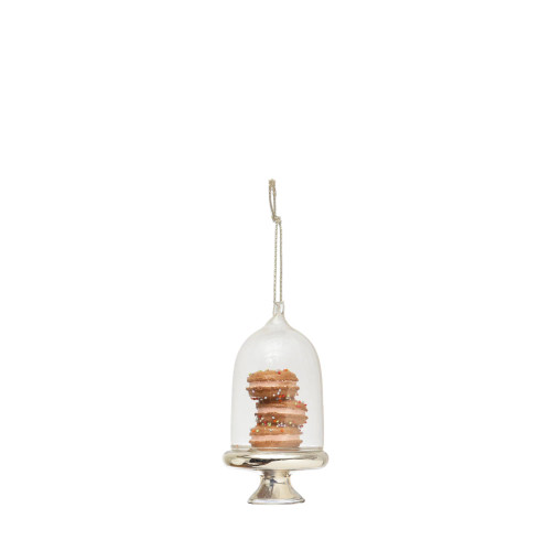 Glass Cloche & Macarons Ornament Glass Cloche & Macarons Ornament