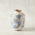 Sophie Blue and White Distressed Vase