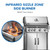 Rogue® PRO 525 Natural Gas Grill with Infrared Side Burner, Stainless Steel