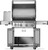 Rogue® PRO 525 Propane Gas Grill with Infrared Side Burner, Stainless Steel