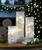Frosted Birch Tree and Deer LED Pillar Candle - Large