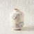 Alice Blue and White Distressed Vase