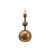 Gold Orb Taper Holder - Antique Gold
