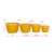 Enamel Metal Planter Med - Goldenrod