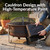Steel Wood Burning Fire Pit with Spark Screen, Poker & Cover -  Bronze