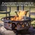 Crossweave Steel Fire Pit with Screen & Cover