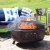 Crossweave Steel Fire Pit with Screen & Cover