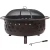 Crossweave Steel Fire Pit with Screen & Cover